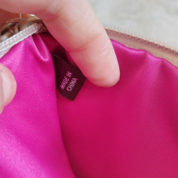 Coach Women's Puppy Love Cream Canvas Heart Mini Bag/Wristlet - Picture 7 of 7